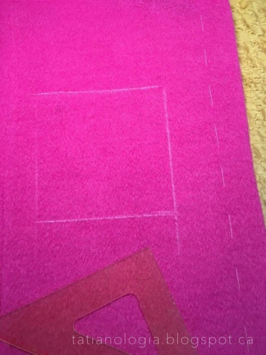 ​Обработка накладного кармана без отделочной строчки