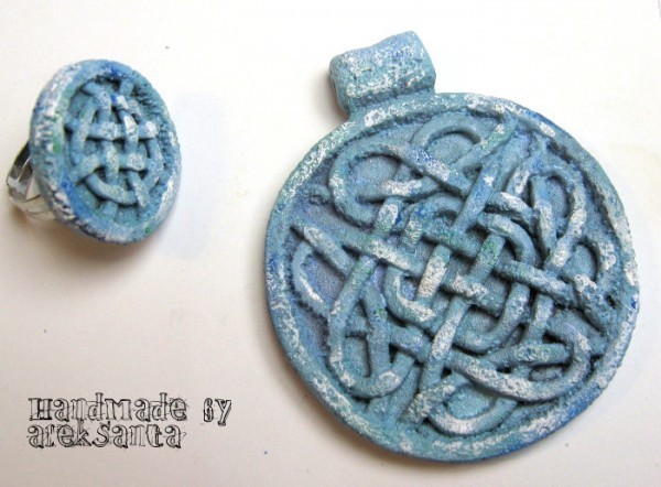 ​Мастер-класс по созданию украшений из полимерной глины "Кельтские плетения из камня": часть 3