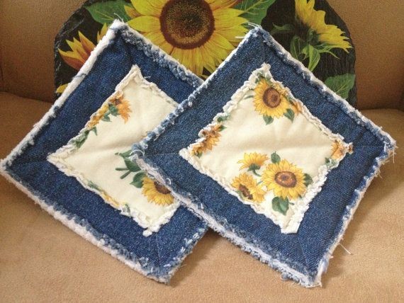 Что сделать из старых джинсов: прихватки для горячего