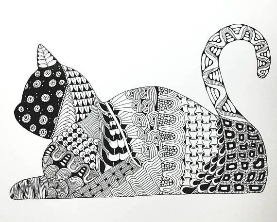 Красивые рисунки в технике зентангл