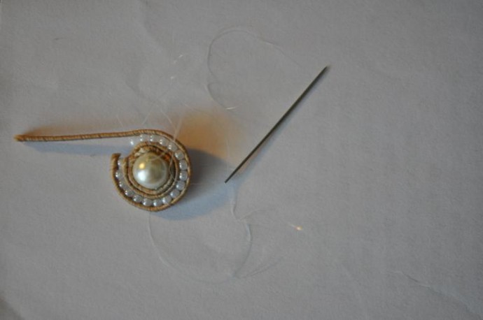 Создание кольца Оллин Тонатиу в технике сутажной вышивки