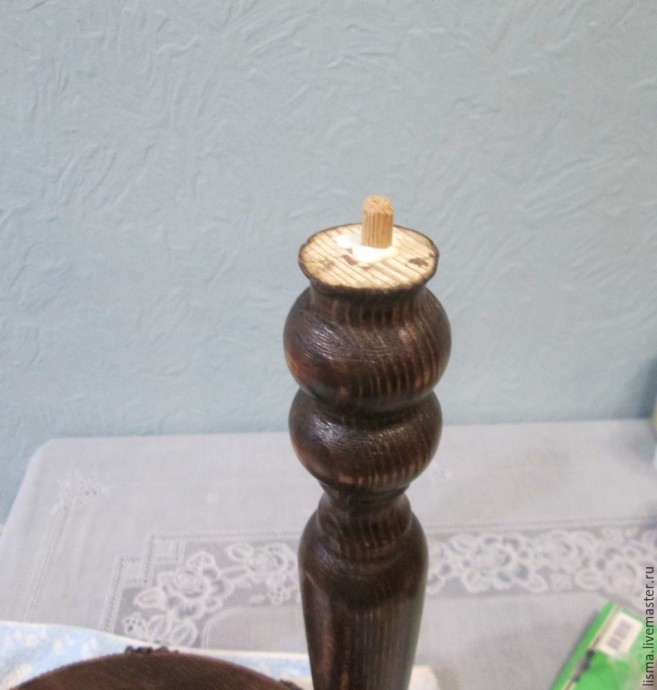 ​Мастерим кофейный столик с "коваными" элементами: часть 4