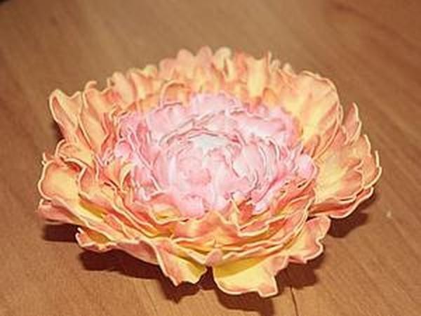 ​Пион из фоамирана своими руками: часть 4