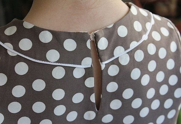 Обработка горловины обтачкой с кантом