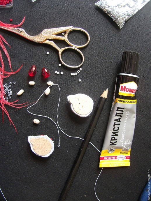 ​Создаем свадебные серьги "Мирослава": часть 3