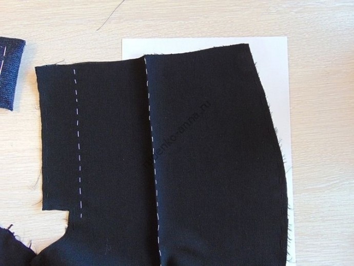 ​Как убрать талиевую вытачку в карман на брюках и юбке