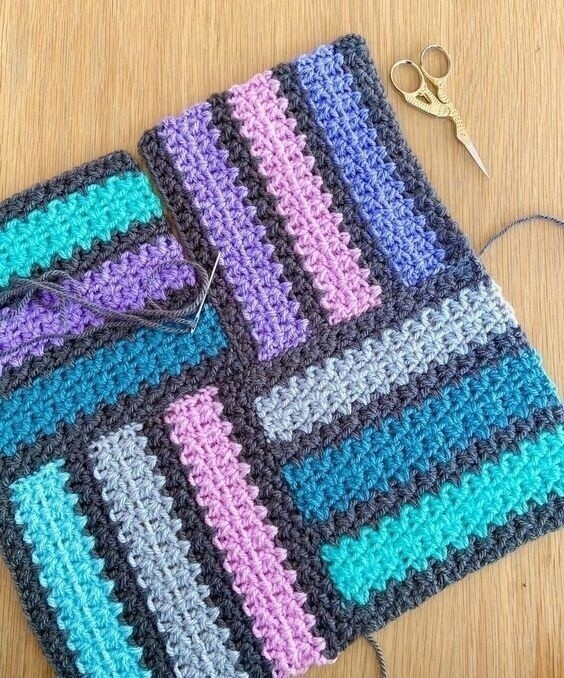 Плед или коврик крючком