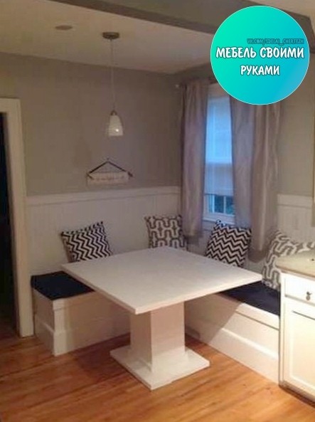 Угловая скамейка на кухню