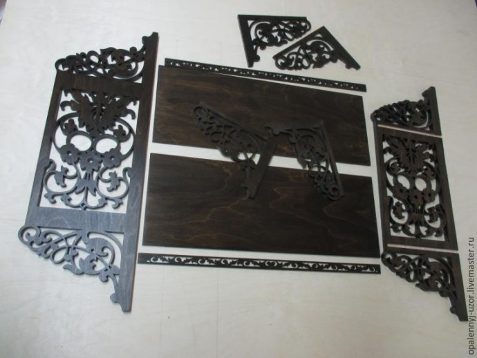 Изготовление настенной полочки "Цветочная Карусель": часть 2 Изготовление настенной полочки "Цветочная Карусель": часть 2