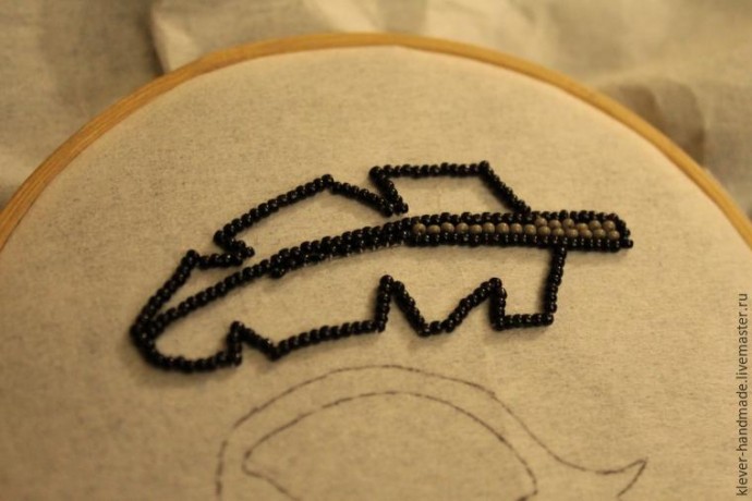 ​Колье "Перо полярной совы"