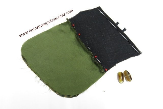 Накладной карман с цельнокроеным клапаном Накладной карман с цельнокроеным клапаном