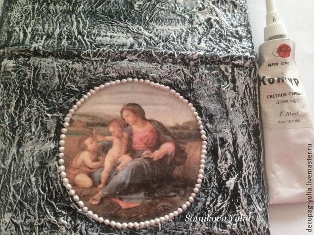 ​Морозные узоры с помощью салфеток