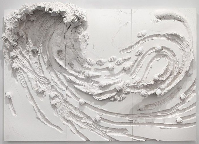 ​Текстурная картина из шпаклёвки