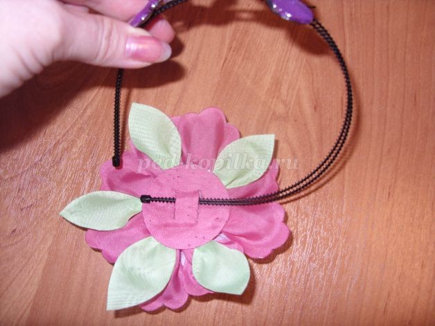 ​Цветок из шелка своими руками: часть 2