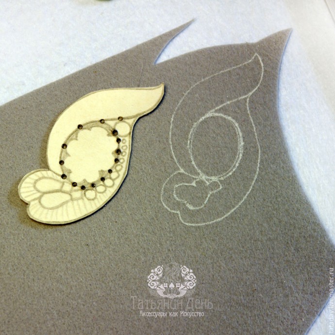 Создаем шикарную зимнюю брошь с мехом: часть 1