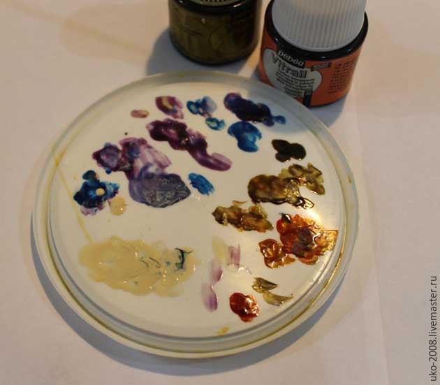 ​Средиземноморский пейзаж в витражной технике: часть 1