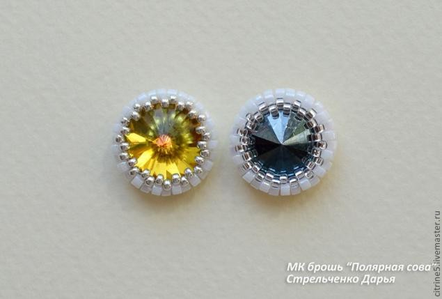 ​Вышиваем полярную сову в виде броши: часть 1