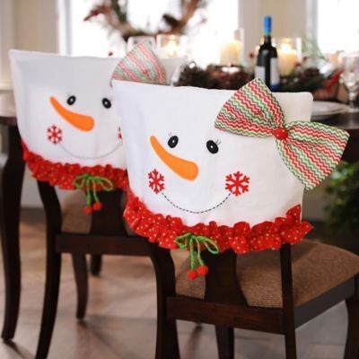 ​Новогодние чехлы на стулья: идеи для вдохновения