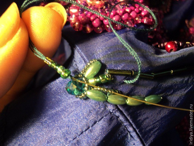 ​Вышивка платья бисером: мастер-класс, часть 8