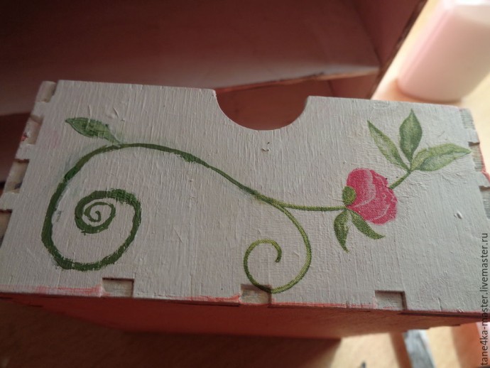 Делаем комод для бижутерии в стиле шебби-шик