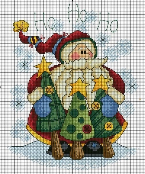 Зимние вышивки Зимние вышивки