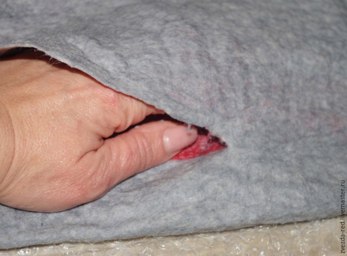 Чудной кармашек: делаем необычный карман с фермуарной застежкой, часть 2