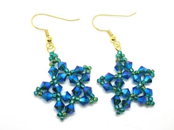 Серьги звёзды из биконуса