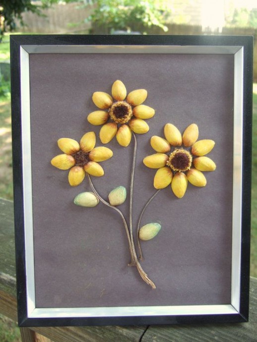 ​Интересные поделки из фисташковых скорлупок