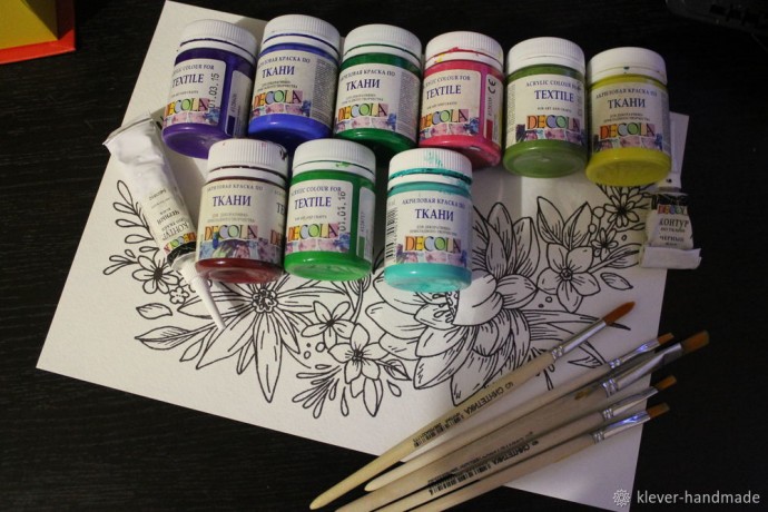 Расписываем одежду красками по ткани: часть 1