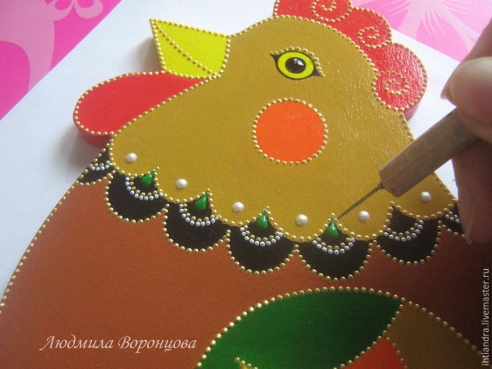 Создаем панно с крючками "Курочка": часть 1