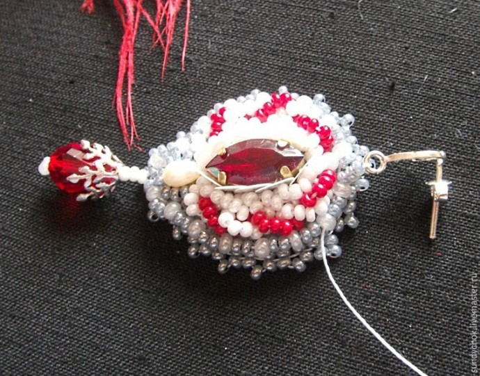 ​Создаем свадебные серьги "Мирослава": часть 5