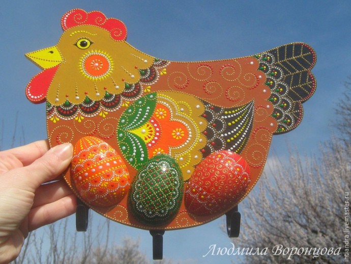 Создаем панно с крючками "Курочка": часть 1