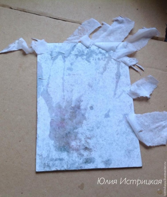 ​Создаем старинный зеркальный витраж: вживляем в стекло и работаем с поталью в хлопьях: часть 2