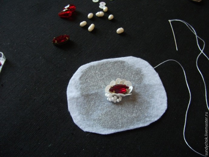 ​Создаем свадебные серьги "Мирослава": часть 2