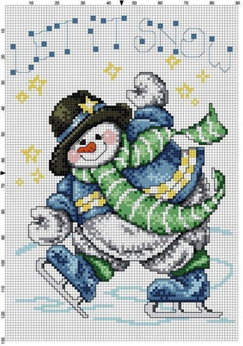 Зимние вышивки Зимние вышивки