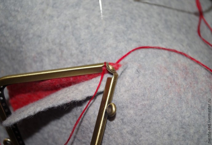 Чудной кармашек: делаем необычный карман с фермуарной застежкой, часть 3