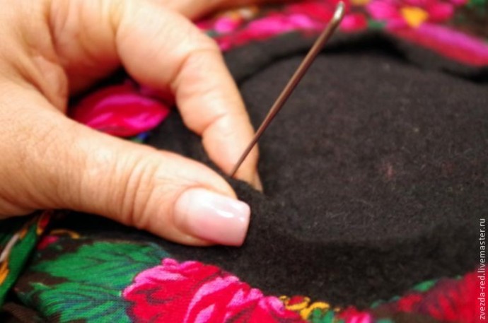 Мастер-класс по валянию сумки "Матрёнушка" с использованием платка: часть 3