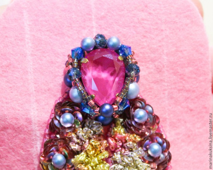 Создаем брошь жучка "Цветочник": часть 4