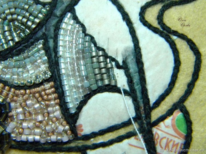 Вышиваем бисером "Облачко": часть 2