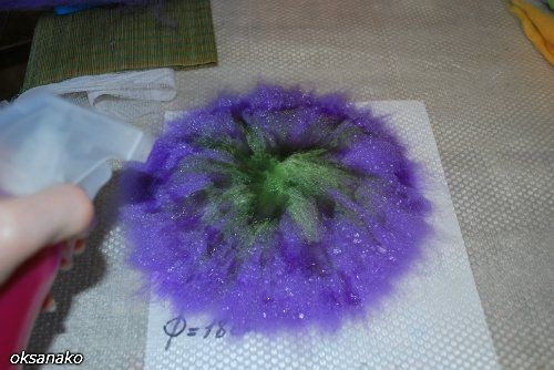 ​Мастер-класс по валянию цветка "Вьюнок": часть 1