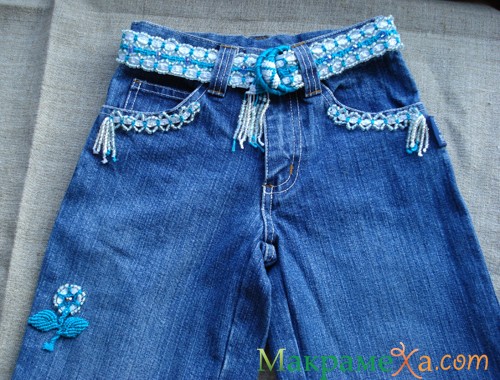 Цветочек в технике макраме "Незабудка": часть 2