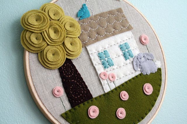 Фетрография: картины из фетра