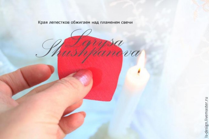 Делаем из ткани гофрированный пион: мастер-класс, часть 1