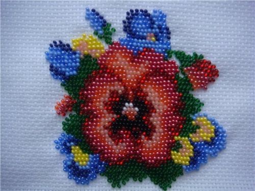 ​Вышивка бисером по канве
