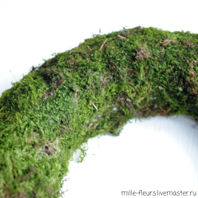 Создаем новогодний венок из мха: часть 1 Создаем новогодний венок из мха: часть 1