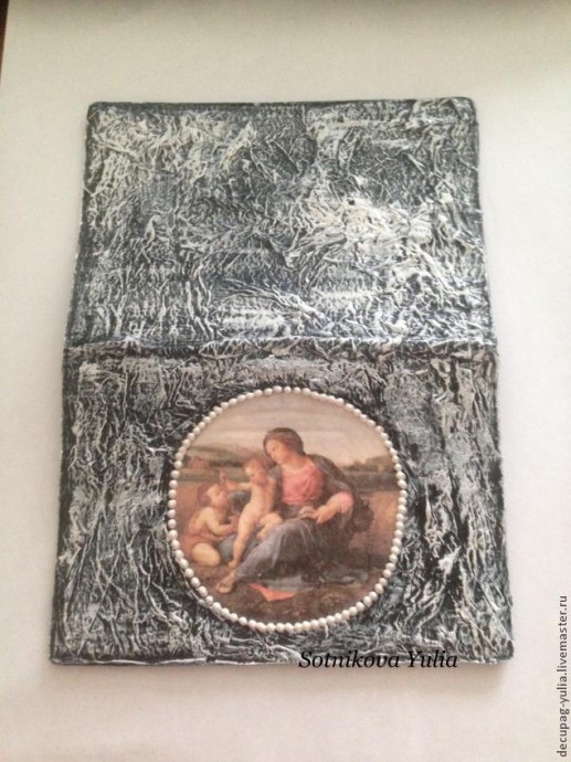 ​Морозные узоры с помощью салфеток