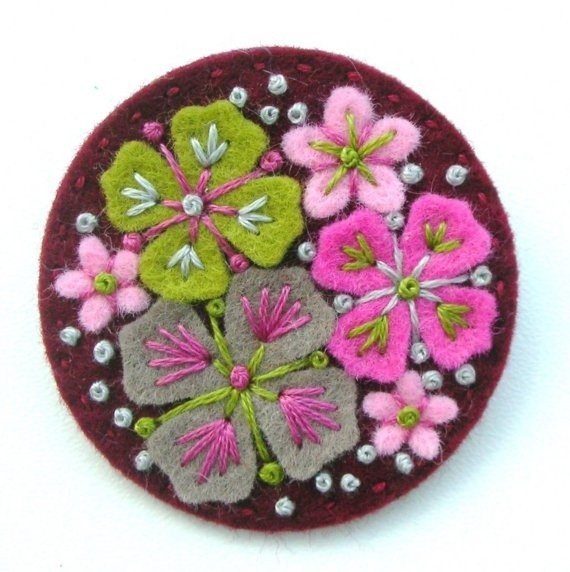 ​Вышивка по фетру