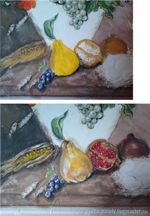 Делаем натюрморт-барельеф: часть 3