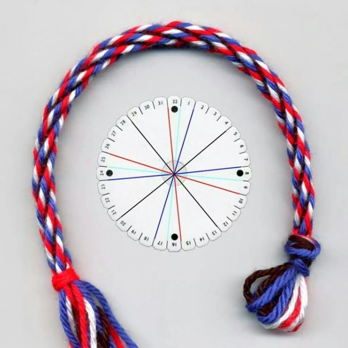 ​Плетение поясов и браслетов в технике кумихимо