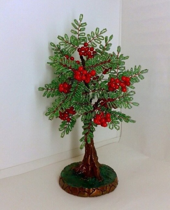 Рябина из бисера